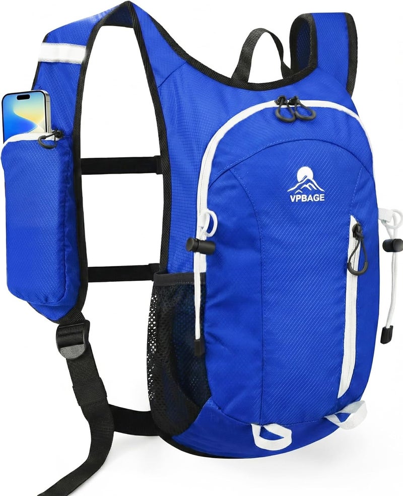 VPBAGE Store Foldable Small Hiking Backpack with 3 Strap Pockets – Lightweight 300D Spill-proof Daypack for Men Women – Packable Small Travel Backpack with Chest Strap & Trekking Pole Holder – Durable Outdoor Bag - Image 1